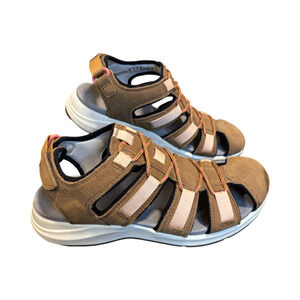 Clarks Women's Solan Sail Outdoor Sandals (Dark Tan, Size 9) New